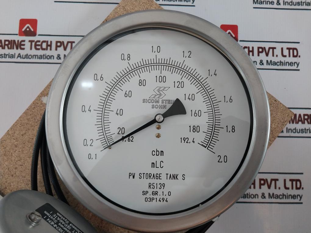 Sicom Stein Sohn Sp.gr.1,0 Level Gauge 9.62-192.4 Cbm