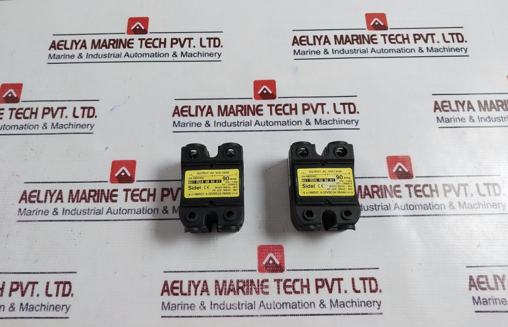 Sidel 801 Rda 48 90 01 Solid State Relay 4-32Vdc (4-16Ma) 24-480Vac 90Amp