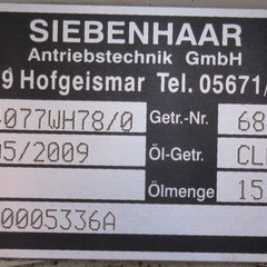 Siebenhaar Antriebstechnik 4077Wh78/0
