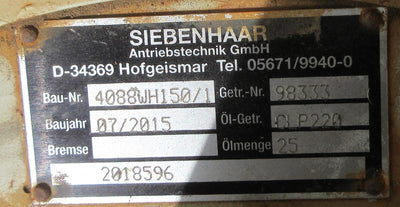 Siebenhaar Antriebstechnik 4088Wh150/1
