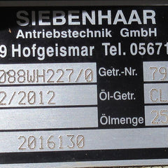 Siebenhaar Antriebstechnik 4088Wh227/0