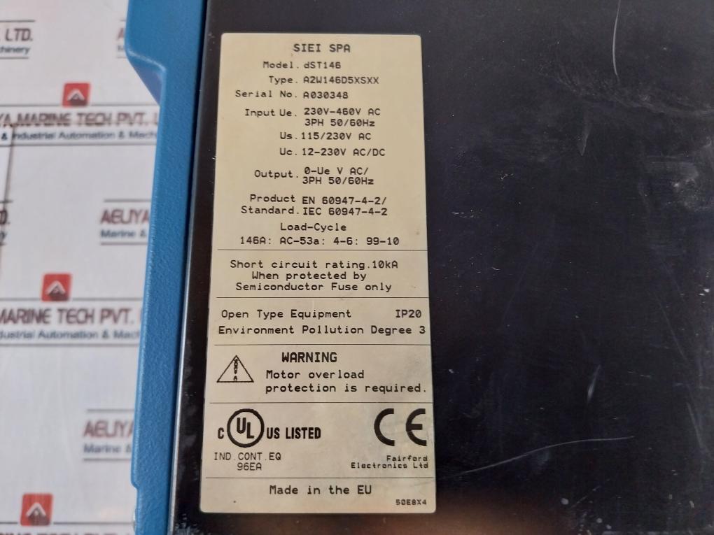 Siei A2W146D5Xsxx Dst146 Soft Start Motor Controller 3Ph 50/60Hz