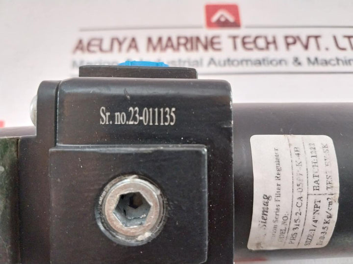 Siemag Prs 315-2-ca-058K-k-4B Precision Air Filter Regulator