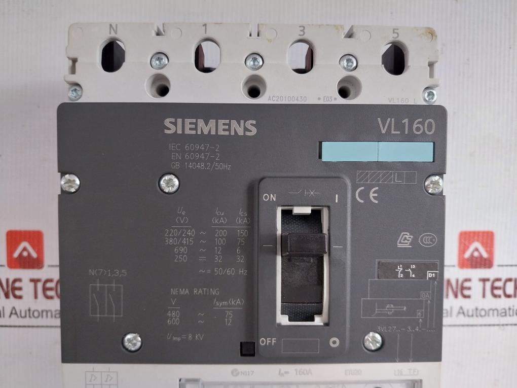 Siemens-415V-64-160A-4P-Molded-Case-Circuit-Breaker-3Vl2716-3Tf46-0Ad1-12
