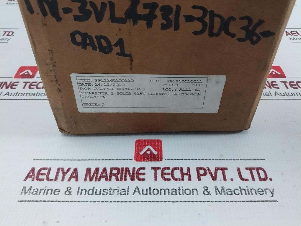 Siemens-50-60Hz-415V-Ac-250-315A-3-pole-Circuit-Break-3Vl4731-3Dc36-0Ad1-208705-22
