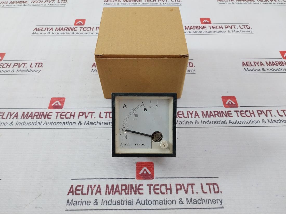 Siemens 15 A Analog Ammeter