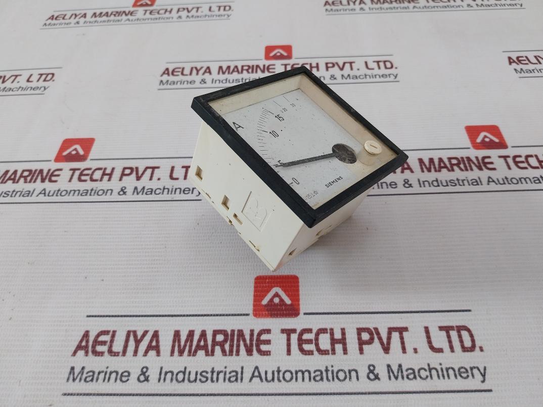 Siemens 15 A Analog Ammeter