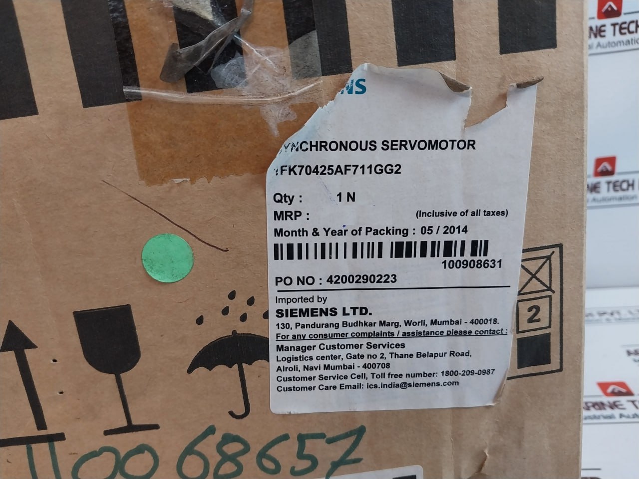 Siemens 1FK7042-5AF71-1GG2 Synchronous Servomotor