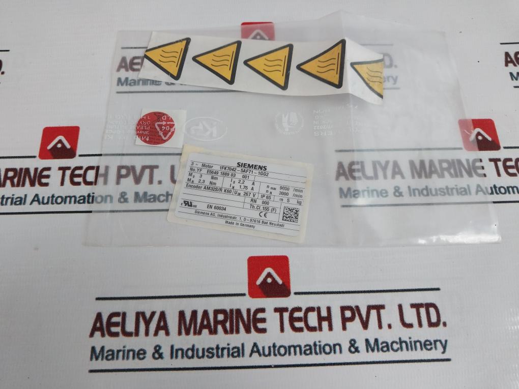 Siemens 1FK7042-5AF71-1GG2 Synchronous Servomotor