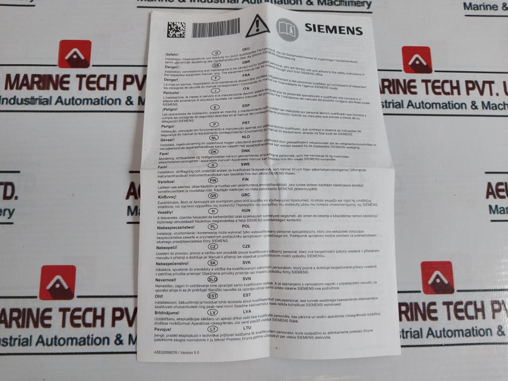 Siemens 1Fk7042-5Af71-1Gg2 Synchronous Servomotor