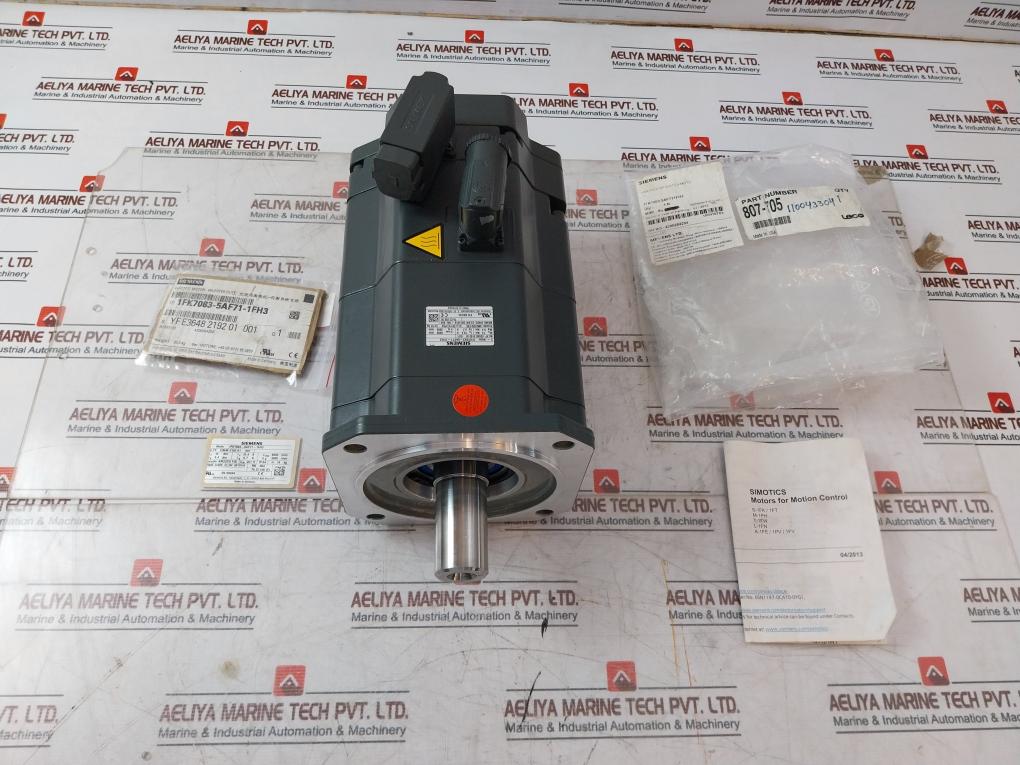 Siemens 1Fk7083-5Af71-1Fh3 Synchronous Servo Motor 291V