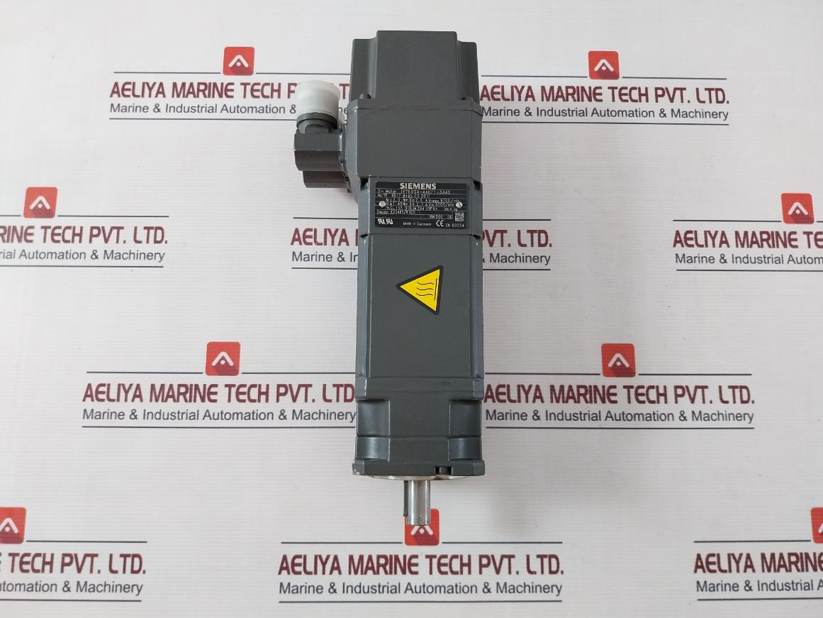 Siemens 1Ft6034-4Ak71-3Aa0 Synchronous Servo Motor 294V 2.1A 1.40Nm Ip64