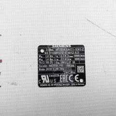 Siemens 1Ft7034-5Ak71-1Ch1-z Servo Motor 24Vdc 6,8W
