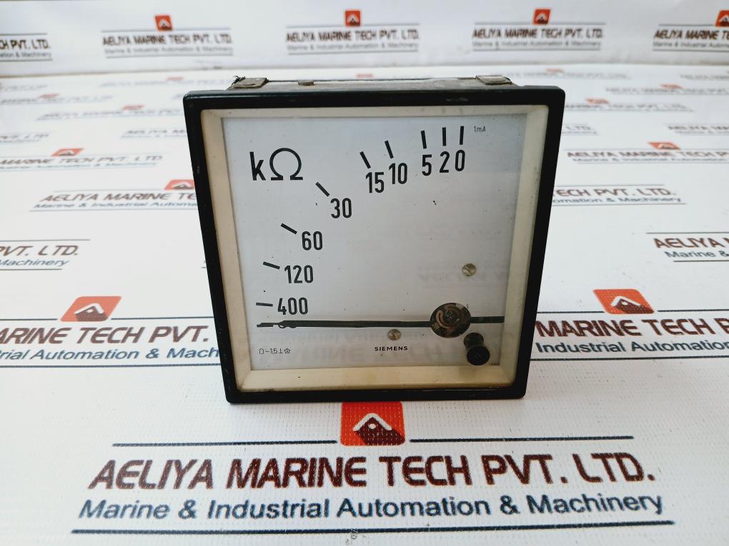 Siemens 1Ma Analog Panel Meter 0-400 ∞ K Ohm