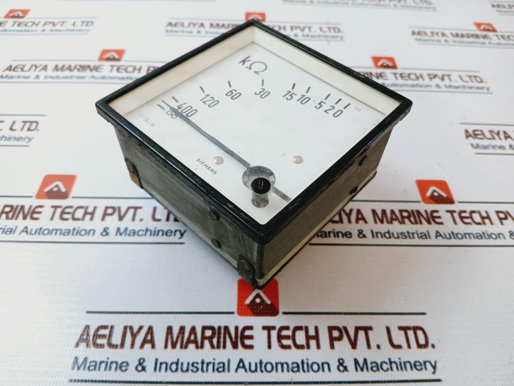 Siemens 1Ma Analog Panel Meter 0-400 ∞ KΩ