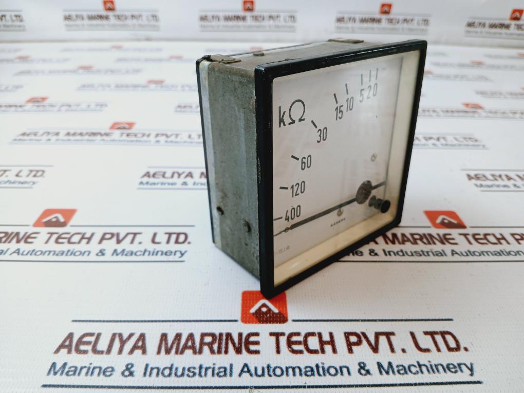 Siemens 1Ma Analog Panel Meter 0-400 ∞ K Ohm