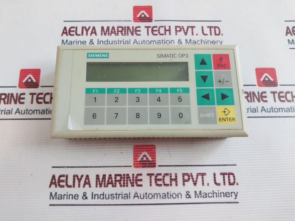 Siemens 1P6Av3503-1Db10 Simatic Op3 Operator Panel 24V