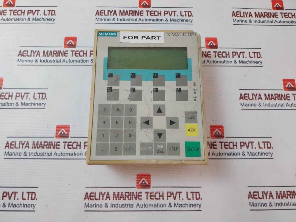 Siemens 1P 6Av3 607-1Jc20-0Ax1 Control Panel 24Vdc