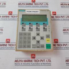 Siemens 1P 6Av3 607-1Jc20-0Ax1 Control Panel 24Vdc
