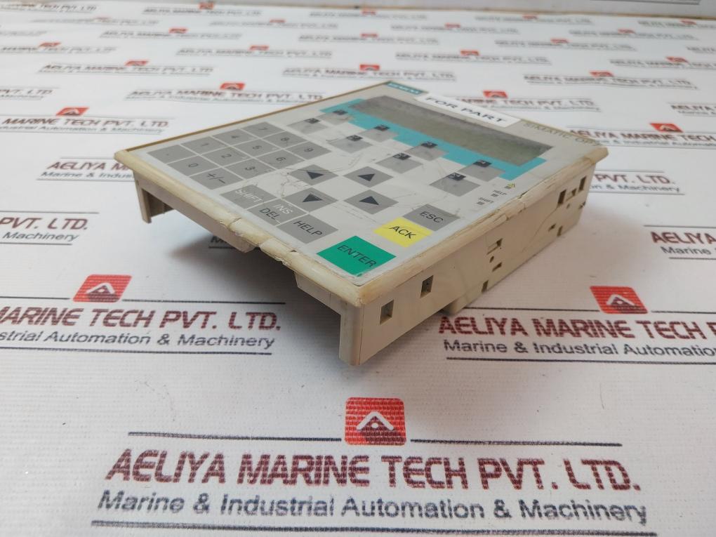 Siemens 1P 6Av3 607-1Jc20-0Ax1 Control Panel 24Vdc