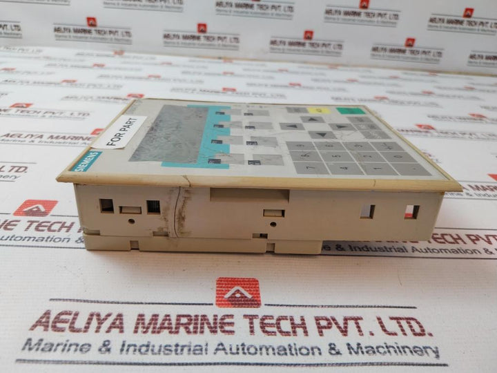 Siemens 1P 6Av3 607-1Jc20-0Ax1 Control Panel 24Vdc
