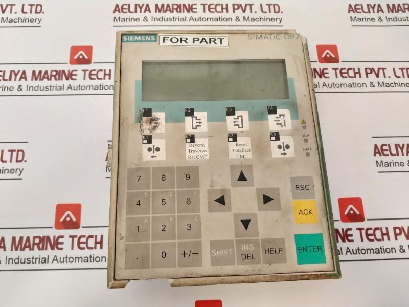 Siemens 1P 6Av3 607-1Jc20-0Ax1 Control Panel Dc 24V/Max 0.24A