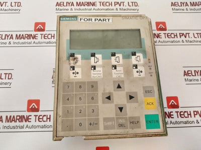 Siemens 1P 6Av3 607-1Jc20-0Ax1 Control Panel Dc 24V/Max 0.24A