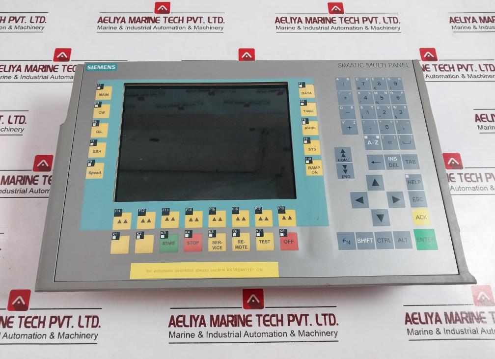 Siemens 1P 6Av6 643-0Db01-1Ax1 Touch Multi Hmi Panel Dc 24V/8A Max S C-vog52972