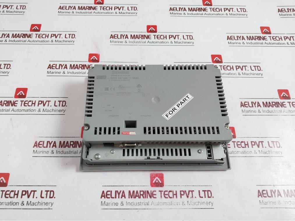Siemens 1P 6Av6 647-0Ac11-3Ax0 Basic Color Panel Dc 24V/0.35A Max