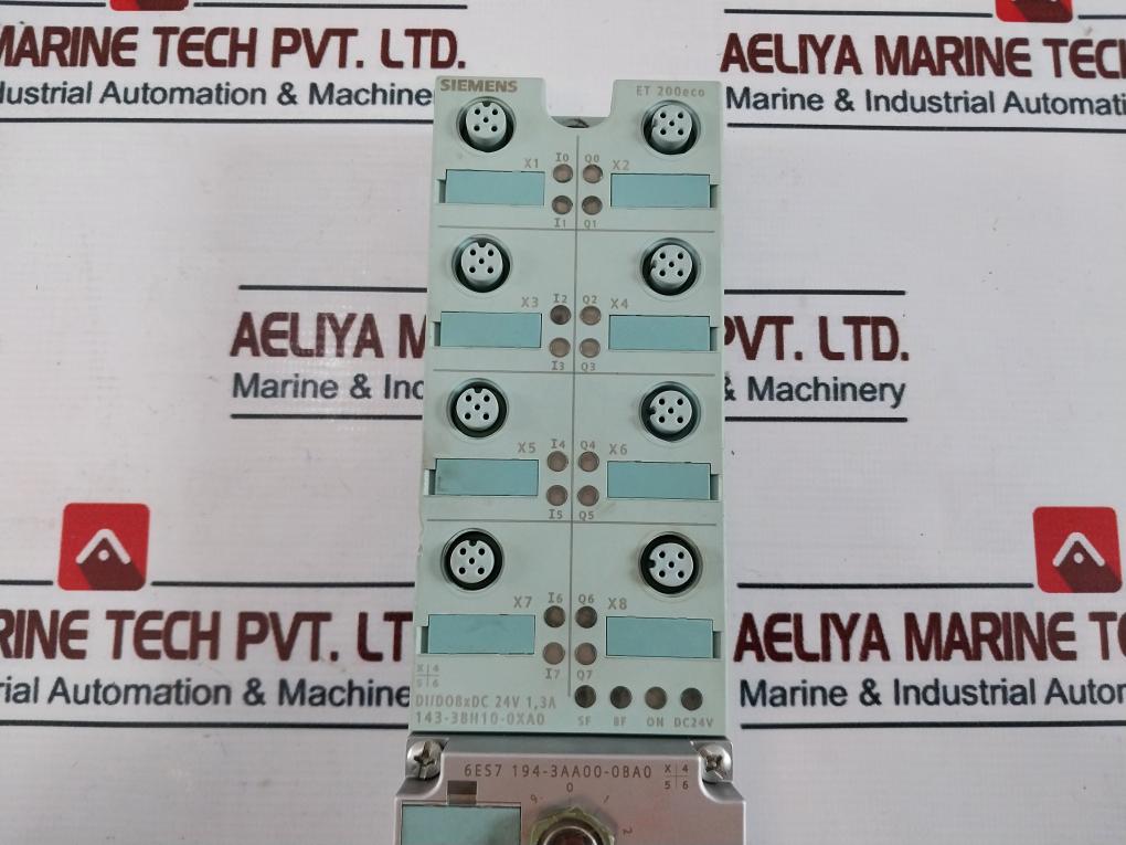 Siemens 1P 6Es7 143-3Bh10-0Xa0 Simatic S7 Et 200Eco Di/Do8Xdc Module