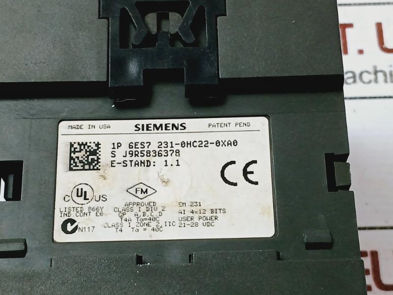 Siemens 1P 6Es7 231-0Hc22-0Xa0 Analog Input Module 21-28 Vdc S J9R5836378