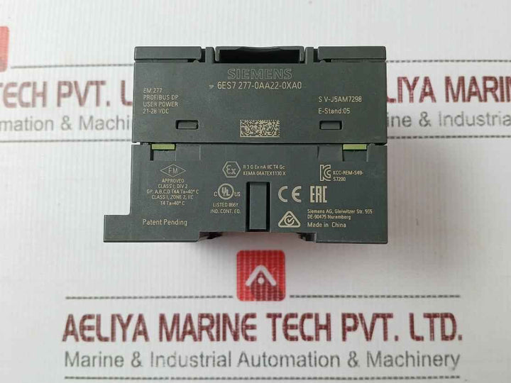 Siemens 1p 6es7 277-0aa22-0xa0 Profibus Dp Slave Module Em 277 21-28 Vdc