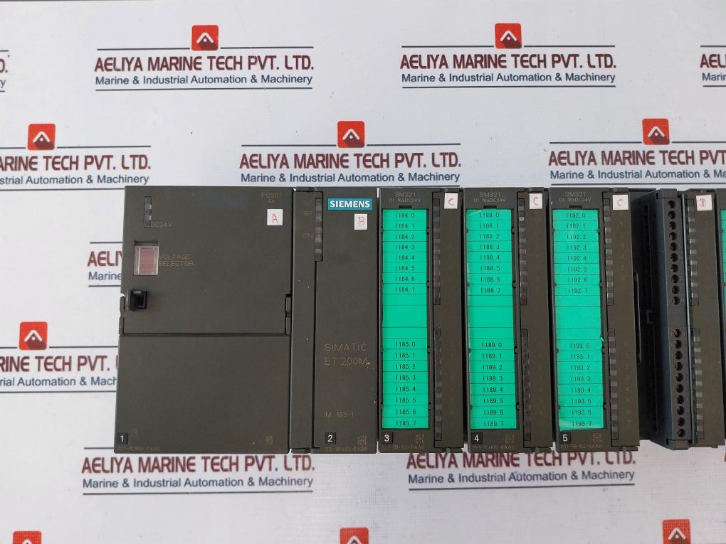 Siemens Simatic S7 1P 6Es7 307-1Ea00-0Aa0 Power Supply W/ Module 50/60Hz Dc24V