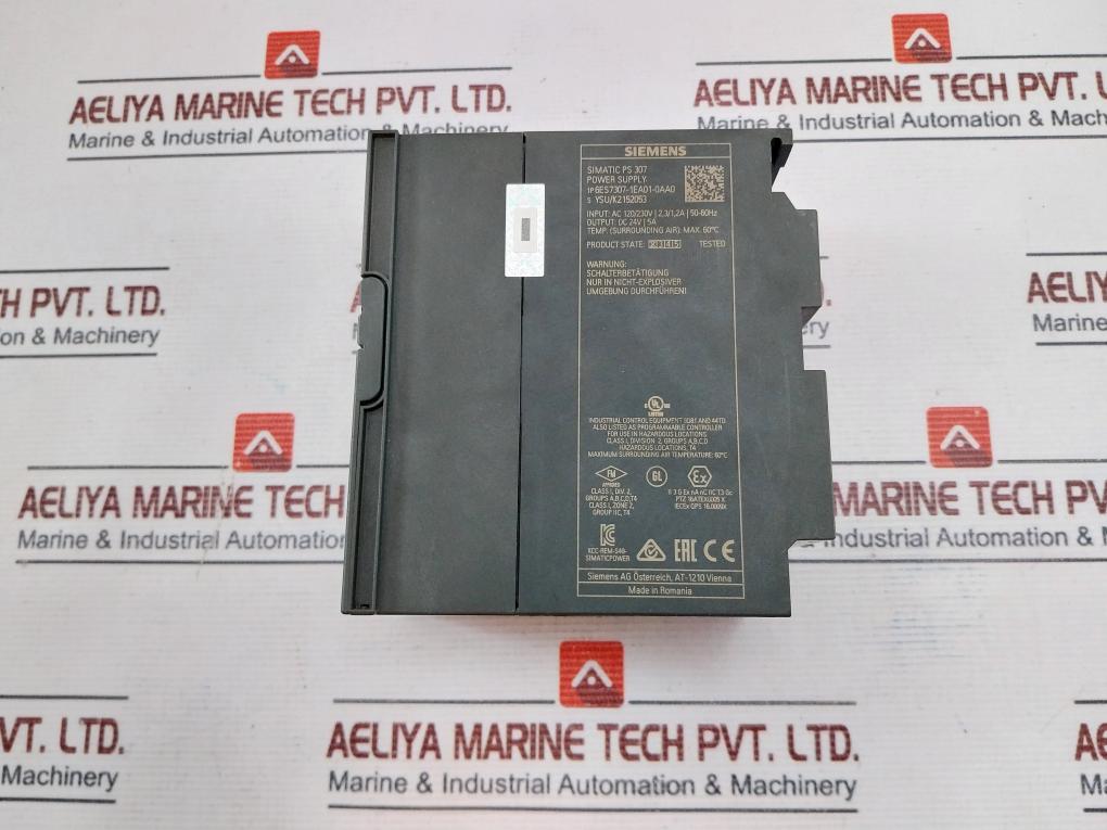 Siemens 1P 6ES7307-1EA01-0AA0 Power Supply 307-1EA01-0AA0