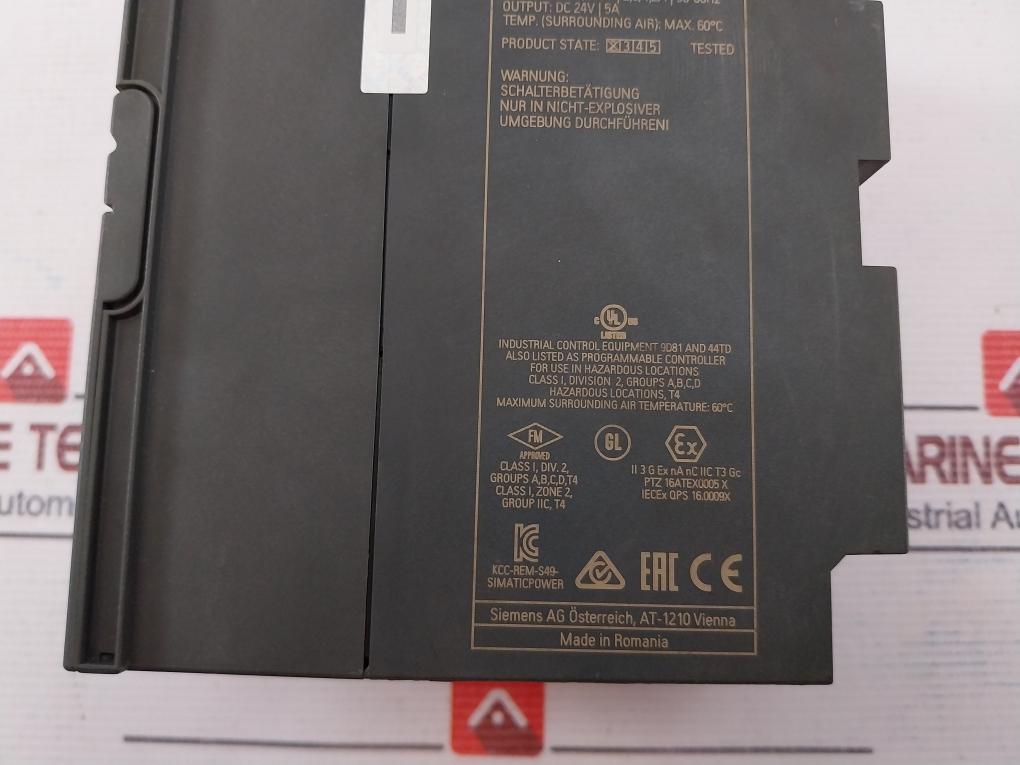 Siemens 1P 6ES7307-1EA01-0AA0 Power Supply 307-1EA01-0AA0