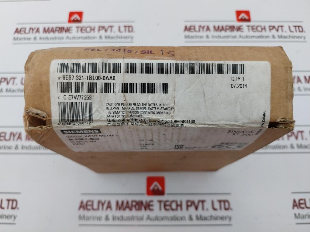 Siemens Simatic S7-300 1P 6Es7 321-1Bl00-0Aa0 Digital Input Module Sm331