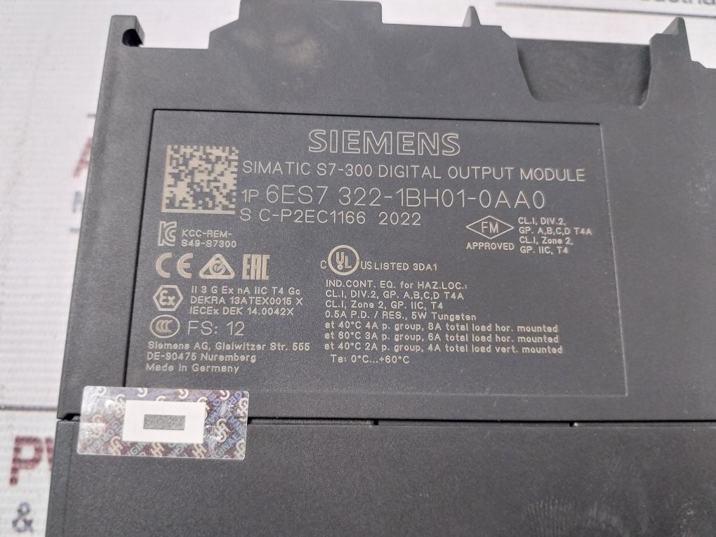 Siemens 1P 6Es7 322-1Bh01-0Aa0 Digital Output Module