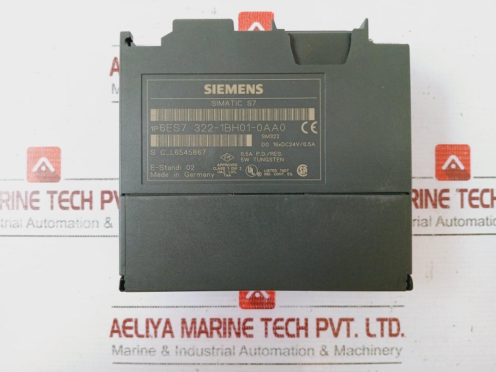 Siemens 1P 6Es7 322-1Bh01-0Aa0 Digital Output Module 16Xdc24V/0.5A