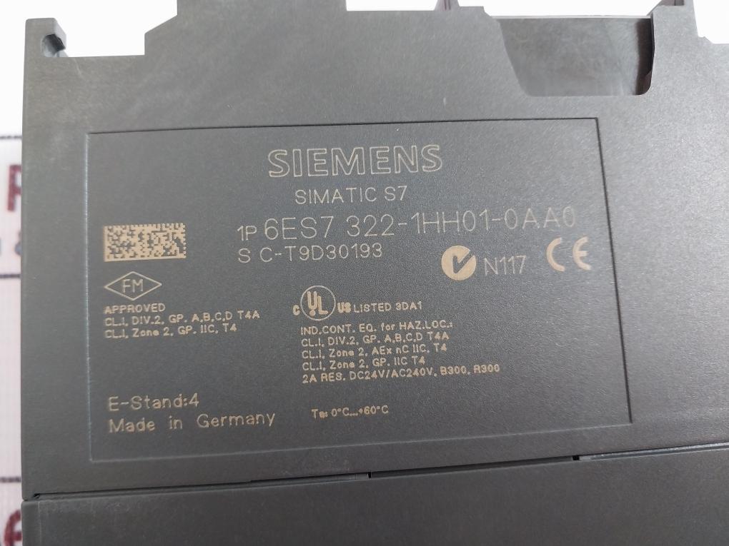 Siemens 1P 6Es7 322-1Hh01-0Aa0 Simatic S7 Output Module