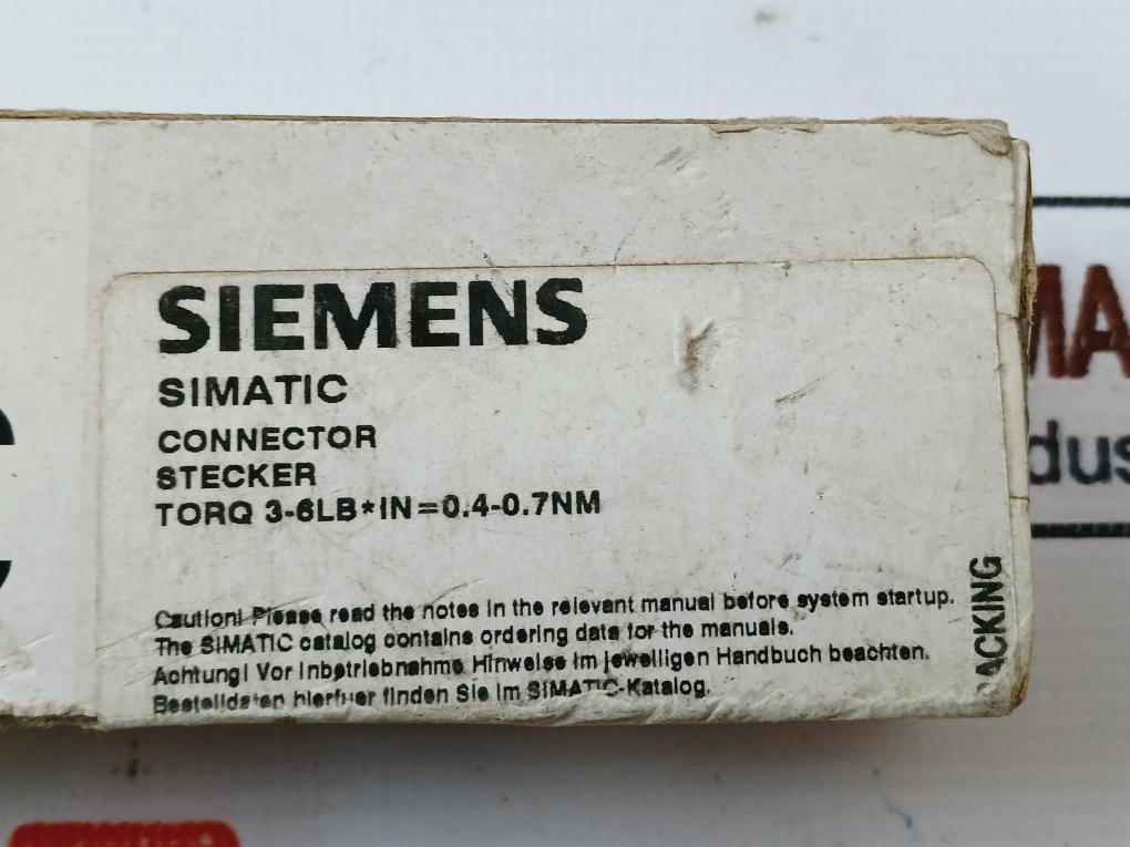 Siemens 1P 6Es7 392-1Aj00-0Aa0 Connector