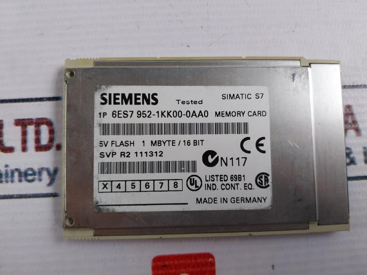 Siemens 1P 6Es7 952-1Kk00-0Aa0 Simatic S7 Memory Card