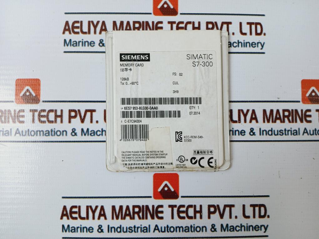 Siemens 1P 6Es7953-8Lg30-0Aa0 Micro Memory Card