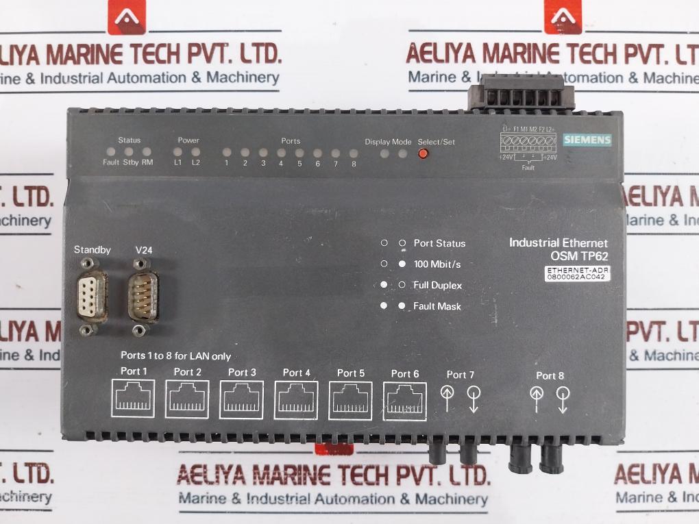 Siemens 1P 6Gk1105-2Ab00 Industrial Ethernet Optical Switch Module Osm Tp62