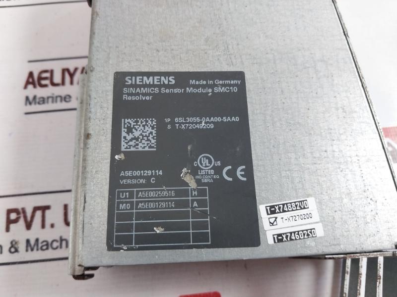 Siemens 1P 6Sl3055-0Aa00-5Aa0 Sensor Module Smc10 Resolver A5E00129114