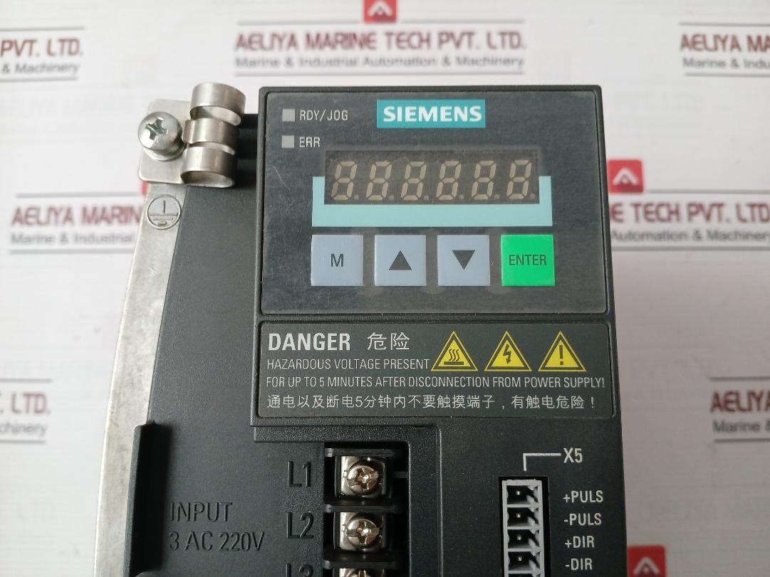 Siemens 1P 6Sl3210-5Cc17-0Ua0 Controlled Power Module Sinamics V60 Cpm60.1, 9.0A
