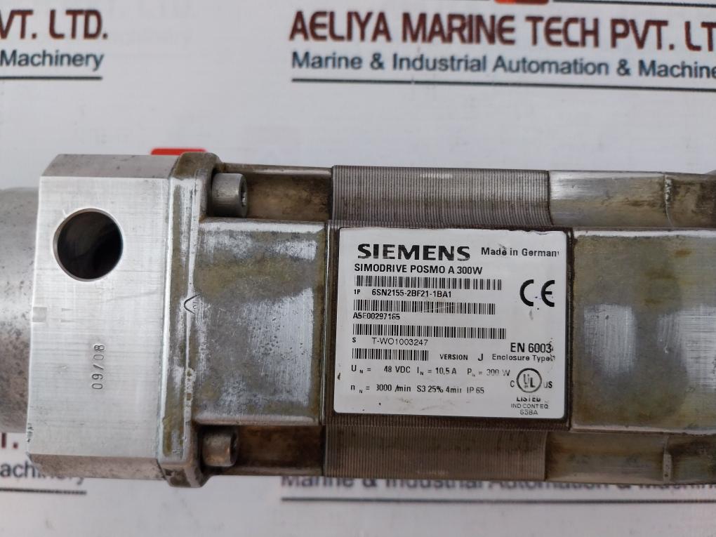 Siemens 1P 6Sn2155-2Bf21-1Ba1 Simodrive Posmo A 300W Ip65