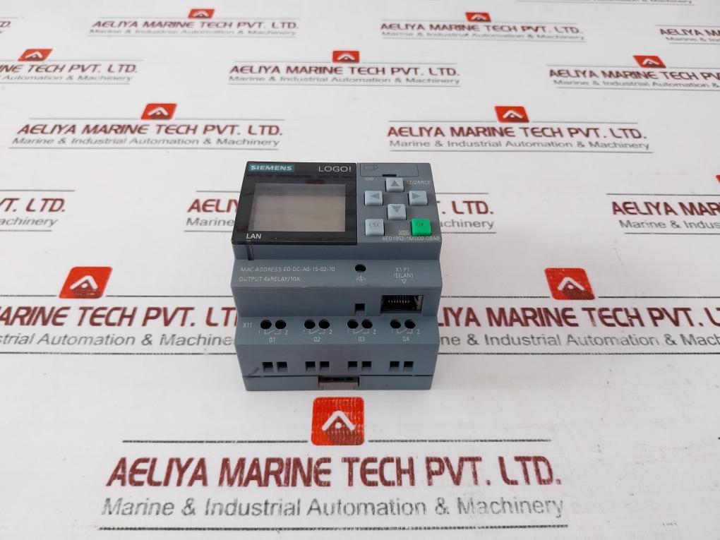 Siemens 1p 6ed1052-1md00-0ba8 8 Input 4 Output Plc Module Dc 12/24v