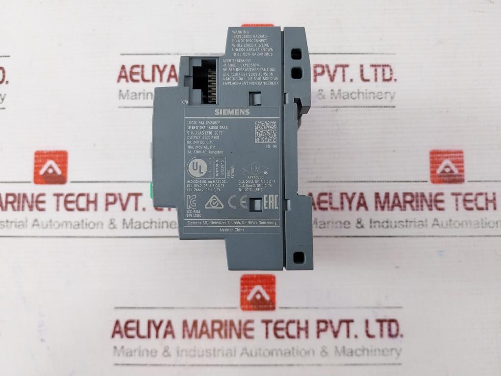 Siemens 1p 6ed1052-1md00-0ba8 8 Input 4 Output Plc Module Dc 12/24v