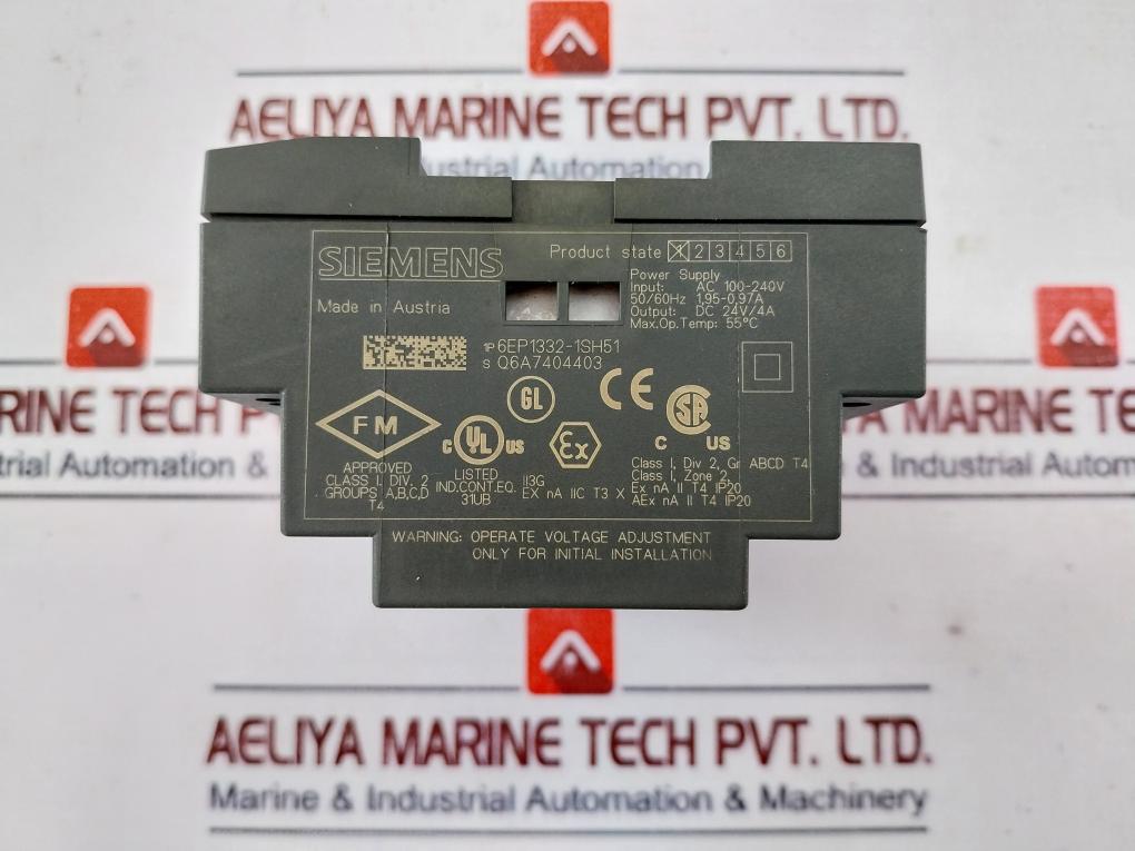 Siemens 1p 6ep1332-1sh51 Power Supply 100-240vac 50/60hz 1,95-0,97a