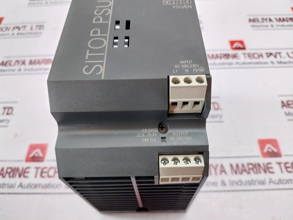 Siemens 1p 6ep1334-1lb00 Sitop Psu100l Stabilized Power Supply Input